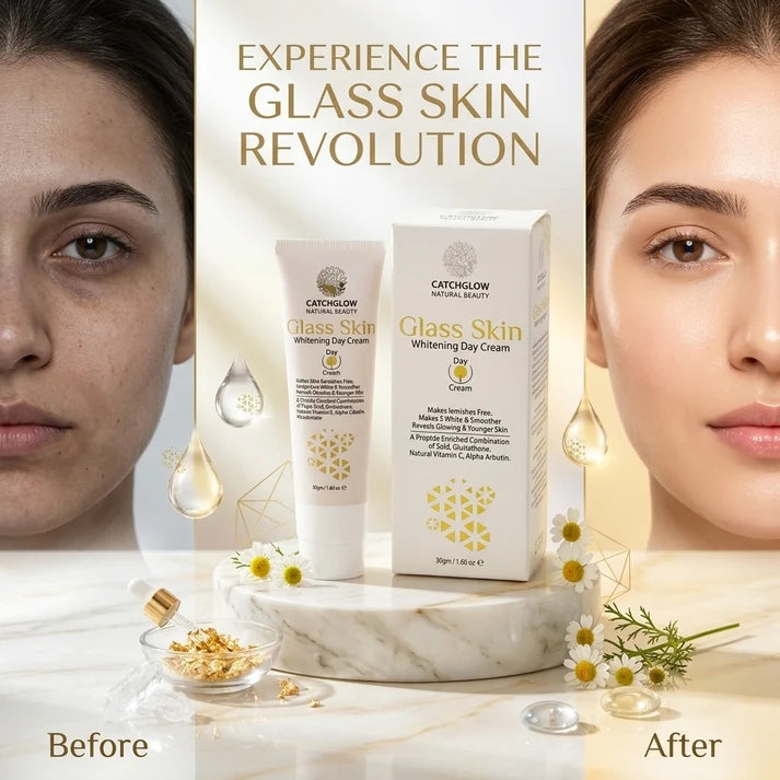 Catchglow Natural Beauty Glass Skin Whitening Day Cream 30g – Radiant Glow Skincare