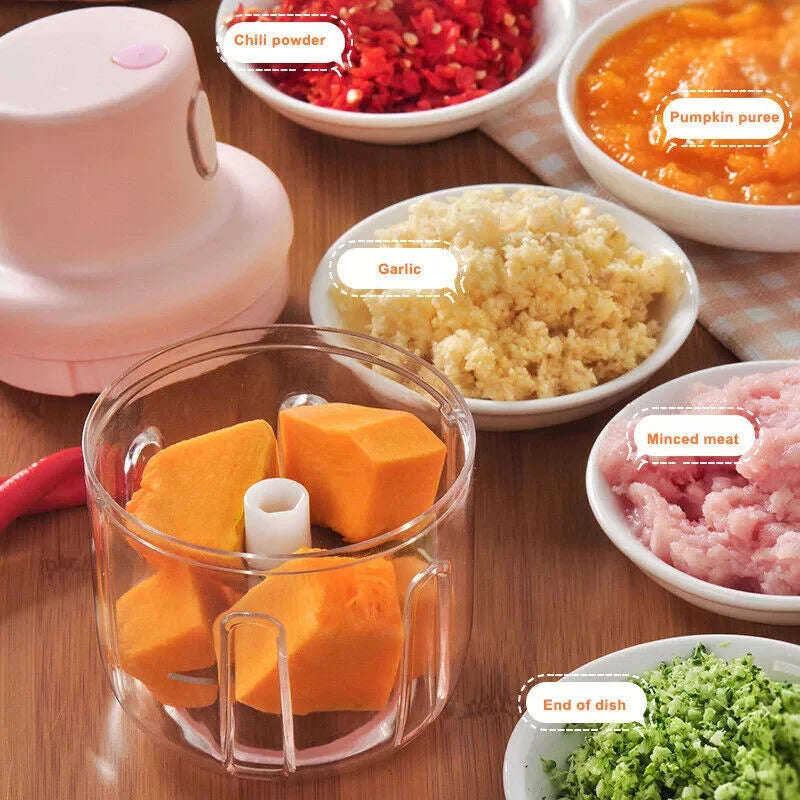 100ML Electric Mini Food Grinder & Chopper – Random Color