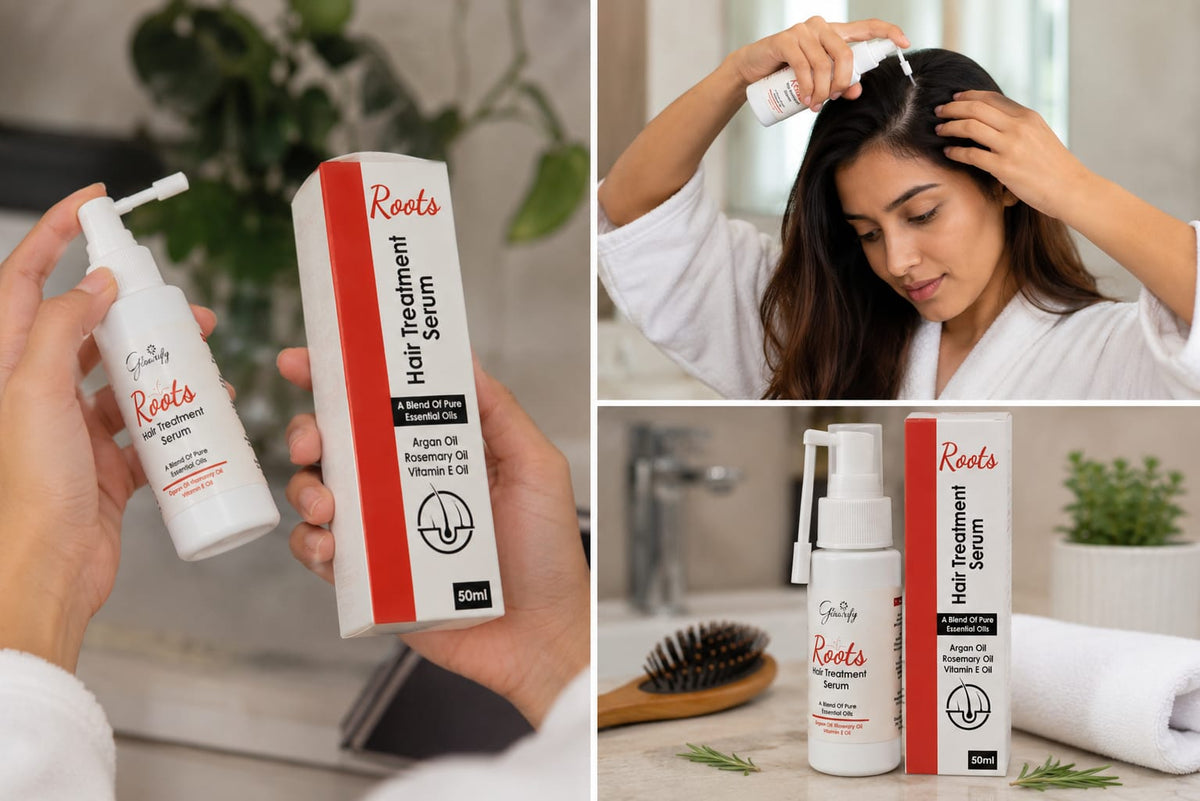 Glowrify Roots Hair Treatment Serum 50ML | Nourishing Scalp & Hair Root Care