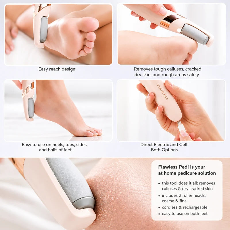 Rechargeable Electric Pedi Foot Filer – Callus Remover for Soft & Smooth Feet